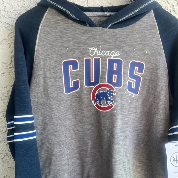 ‘47 Chicago Cubs Rhinestone Hoodie New With Tags NWT Women’s Medium - Picture 9 of 14